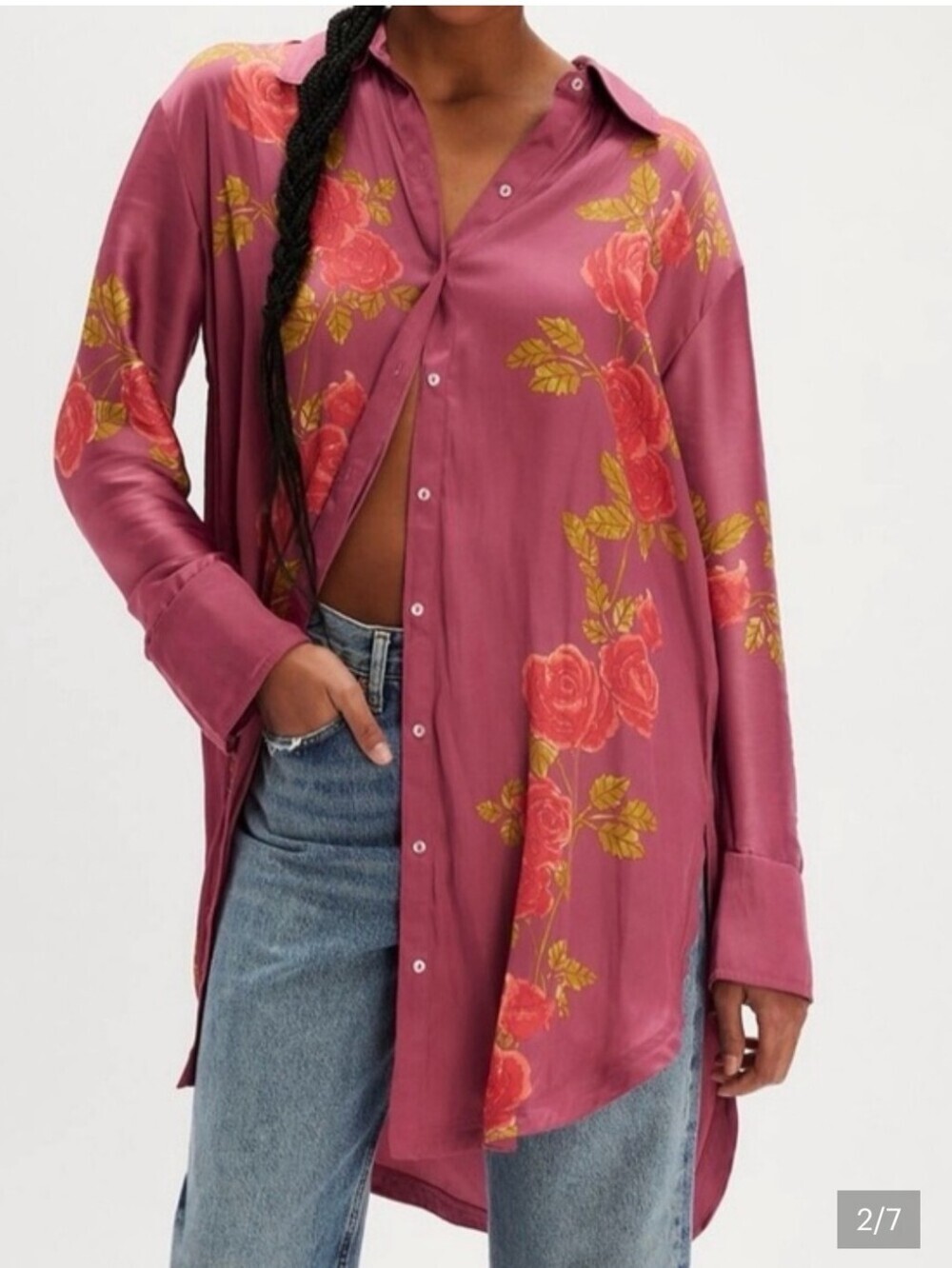 Free People NWTs Off The Vine Button Down